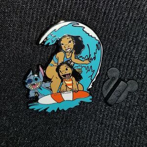 Disney Pin Nani Lilo Stitch Surfing Surf Waves Surfboard Hawaii Sea 139859 2020